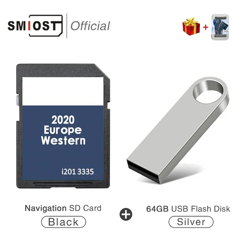 

SMIOST Map SD Card for VW FX V12 West Sat Nav Navigation Card 8GB GPS Update Software Factory OEM EU UK Jetta Car Free Delivery