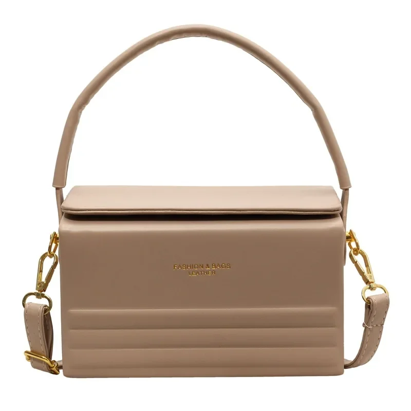 حقيبة صندوق شتوي، محفظة مربعة بسيطة للنساء، حقيبة كروس مدمجة من النهار إلى الليل، حقيبة كتف أنيقة ​