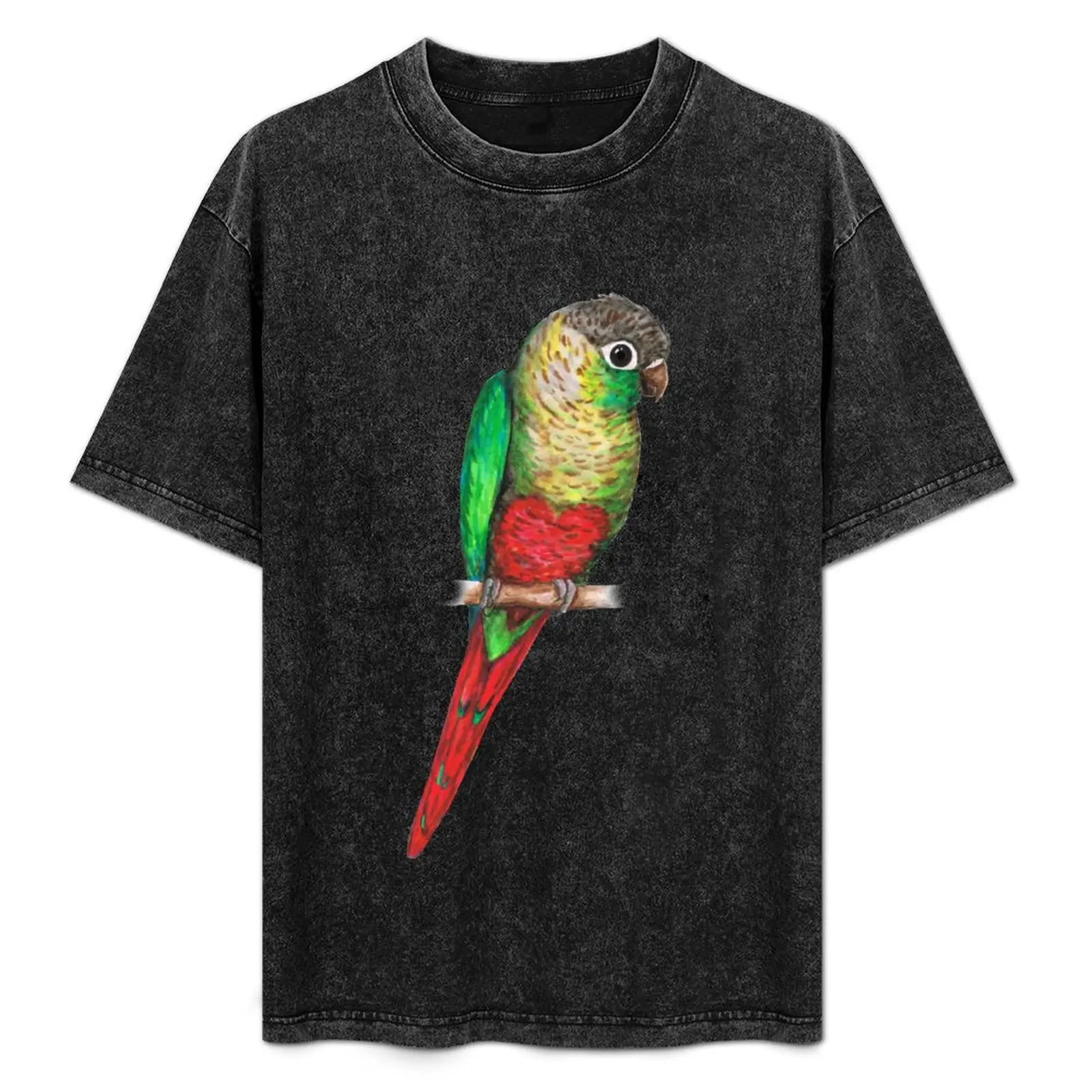 

Conure with a heart on its belly T-Shirt Lightweight Cooling Short Sleeve Tee