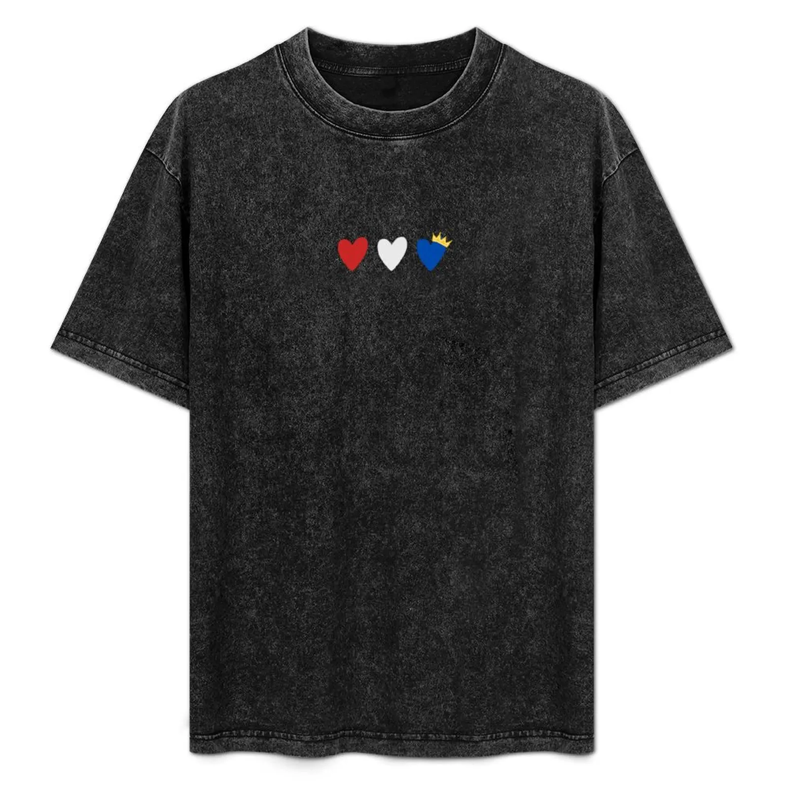 

Red, White and Royal Blue subtle design T-Shirt Plus Size Basic Cotton T-Shirt