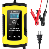 12V 6A Intelligent Car Motorcycle Battery Charger Digital LCD Display Lead Acid Battery-Chargers For Motocycle 