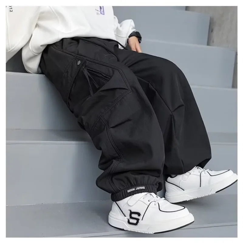 2026 Kinder Jungen Schicke Overalls UNITIM Herbst 4-14 Jahre Teenager Jungen Gerade Hose Locker Junge Elastischer Bund Hosenträger – Detail 19