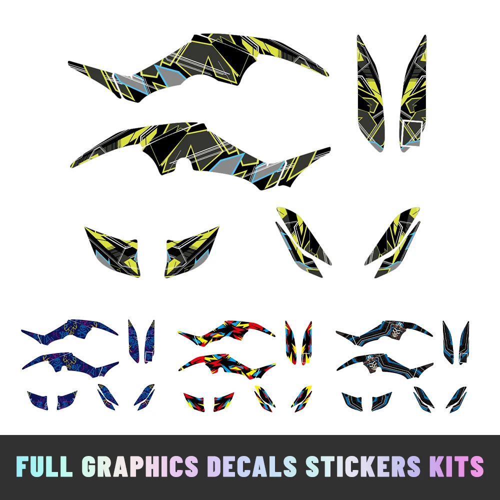 

Custom Off-Road ATV Decals Full Set RAPTOR 350 YFM350 Motorcycle Fairings Sticker Kit Customizable Graphics Vehicle Decals