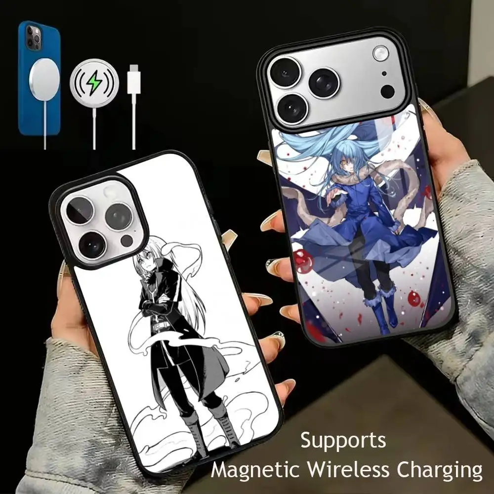 

Tensei Shitara Slime Datta Ken Phone Case For iPhone17,16,15,14,13,12,11 Plus,Pro Supports Magnetic Wireless Charging