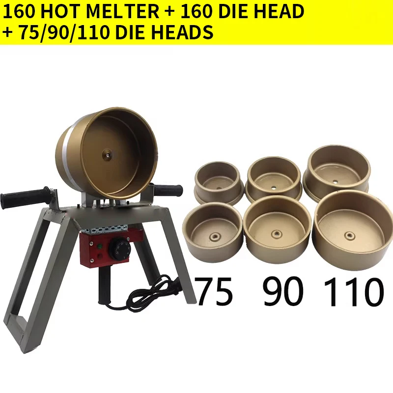 New 160 Vertical Pipe Fuser, Saddle Type Welding Machine, PPR Pipe , Socket Type Welding