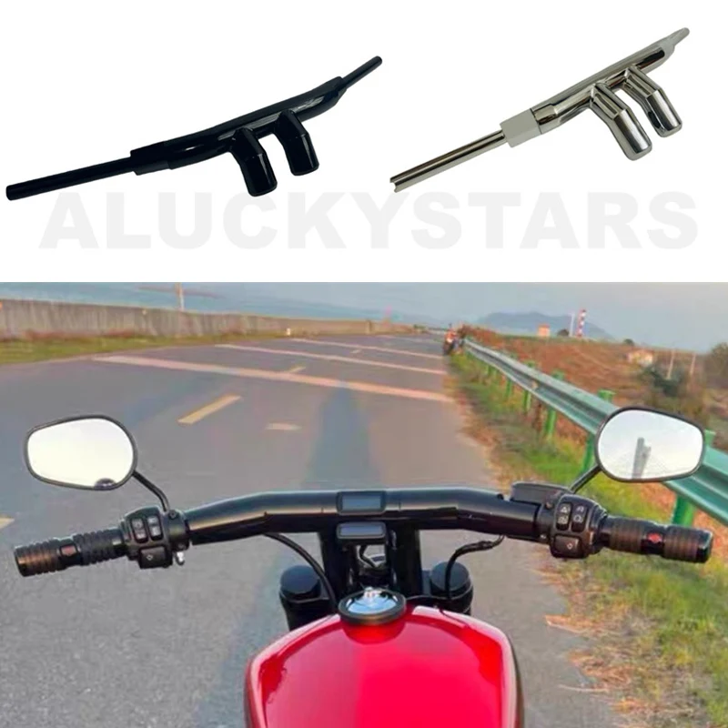 

Motorcycle Single Brake Pump 2" T Bar Handlebar Hanger Drag Bar High Quality For Harley Softail Street Bob Breakout 18-24