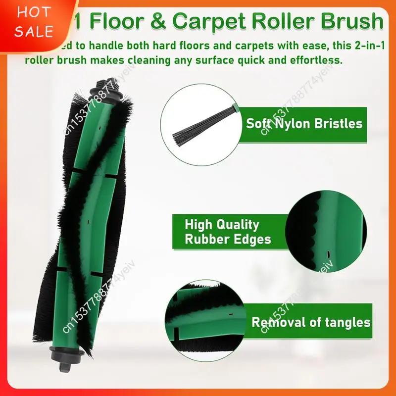 قطع غيار مجموعة ملحقات المكنسة الكهربائية الروبوتية الأساسية لـ Irobot Roomba 2 Q0520 A62X