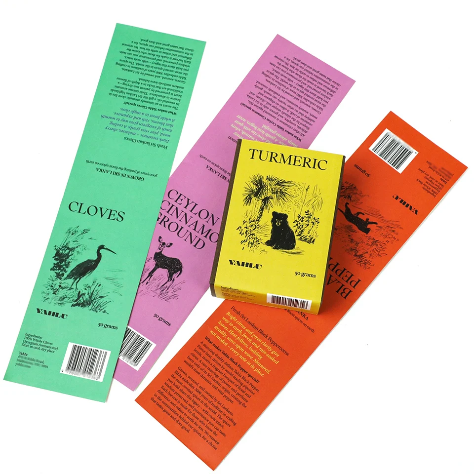 Custom Packaging Labels Security Seal Easy to Peel Stickers Box Sealing Sticker Gift Package Long Size Label Stickers
