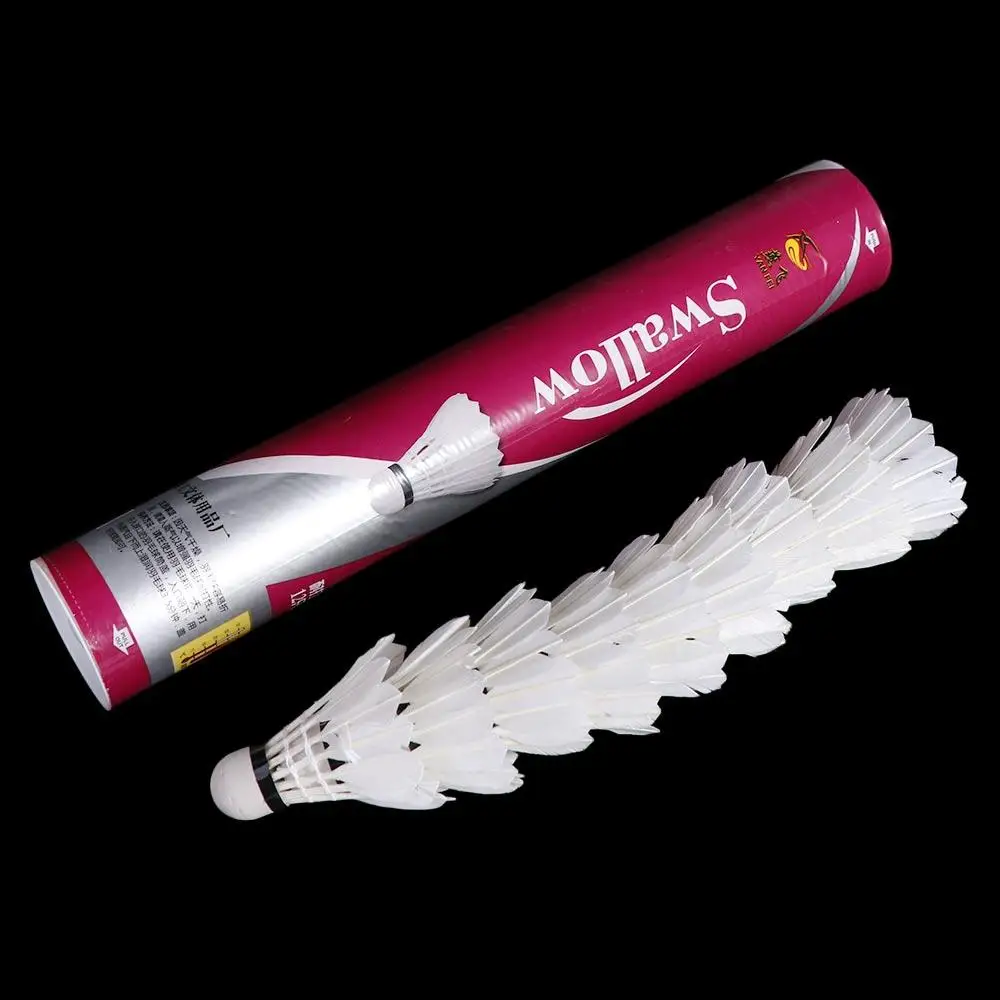 

Foam Head Badminton Lightweight No.5 Goose Down Badminton Ball Professional 12 pcs/set Shuttlecock Beginner Practice