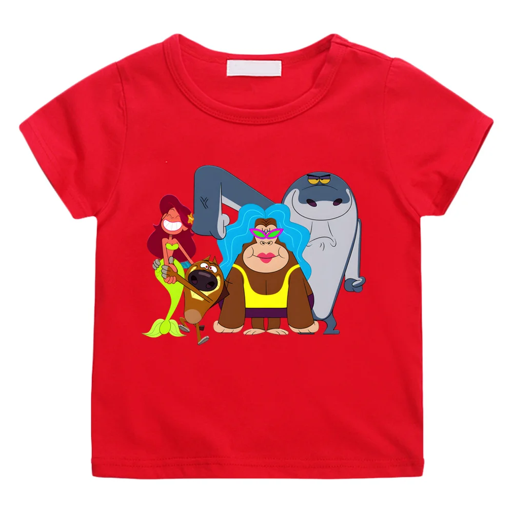 

Zig and Sharko Manga Clothing Tee-shirt Punk Versatile Summer Cartoon Hoodie Sleeve 100%Cotton Camisetas Casual High Quality