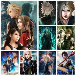 Final Fantasy Tifa Strife Diamond Painting Mosaic Cross Stitch Dark And Lighting Hero Wall Art Picture Embroidery Kit Home Decor