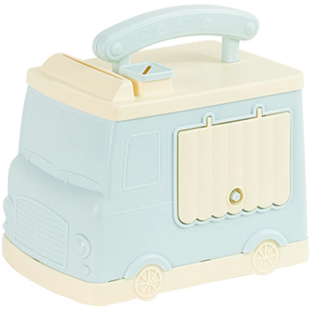 Tirelire de voiture de dessin animé, Adorable banque d'épargne pour enfants, conteneur de pièces de monnaie domestique robuste pour bureau, salle d'étude, argent décoratif