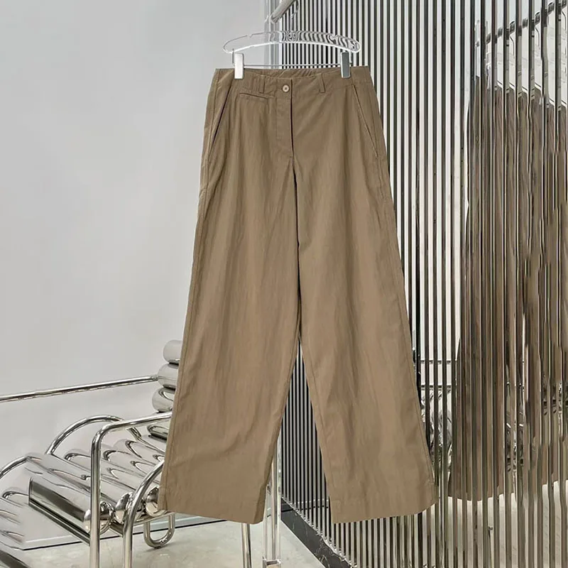 Women's Adjustable-Waist Casual Pants, Low-Rise Wide-Leg Pants, High-Quality Versatile Straight-Leg Pants, 2026, New y2k