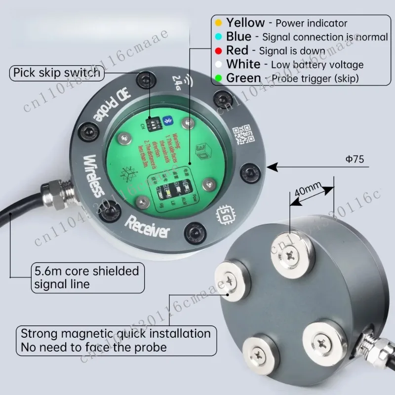 2025 edge finder GP-800 infrared wireless probe workpiece measurement 3D wireless centering replaces Renishaw OMP40-2