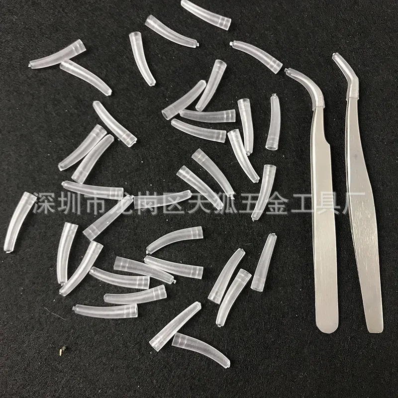 

100pcs Tweezers Tip Protective Sleeve Soft Covers Clear Transparent Grafting Eyelash Extension Non-slip Rubber Reusable