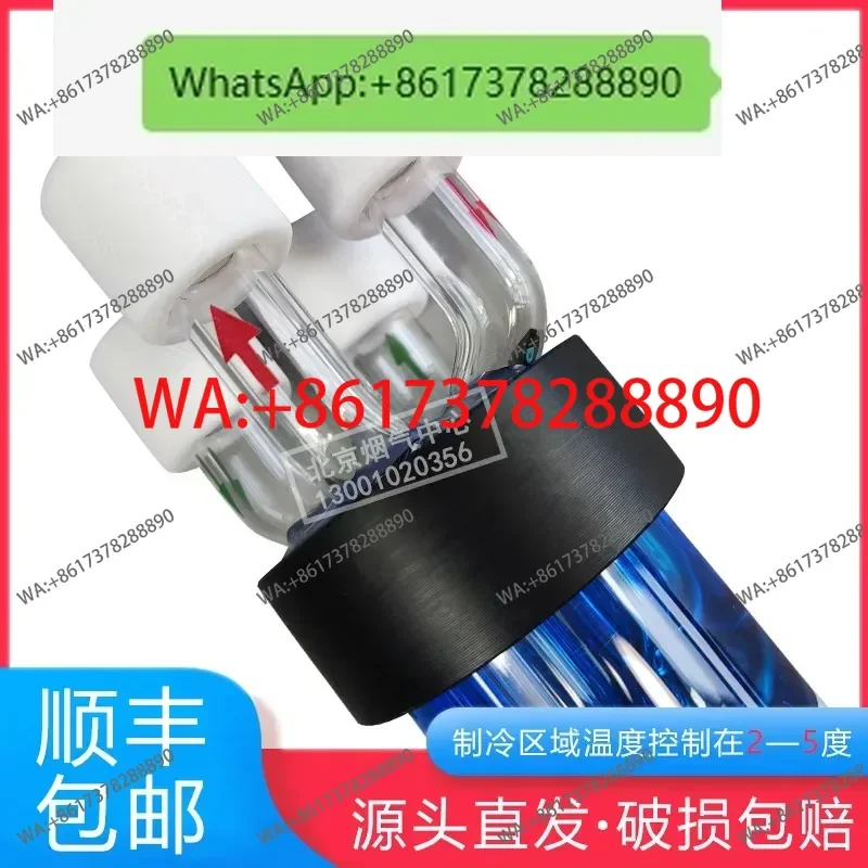 Condenser tube serpentine return dual channel  matching refrigerator cems flue gas accessories blue glass cold chamber