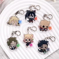 Anime Characters Angels of Death Kawaii Car Keychain Accessories Bag Charm Creative Backpack Pendant Keyring Gifts For Friends