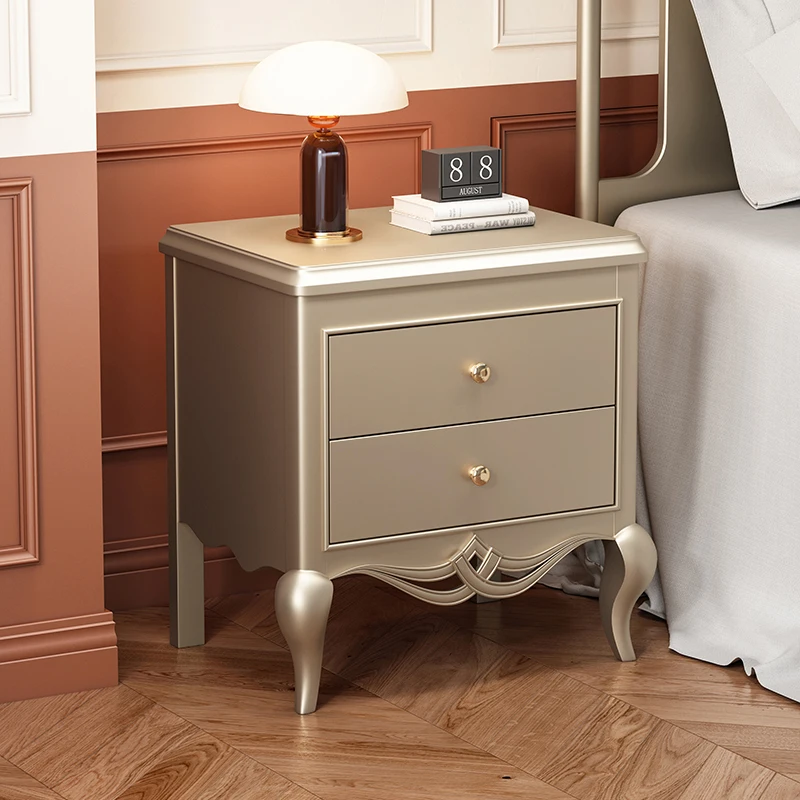 Modern American Nightstands Drawers Storage Drawers Space Saving Bedside Table Luxury Nordic Mesa De Noche Furniture Home