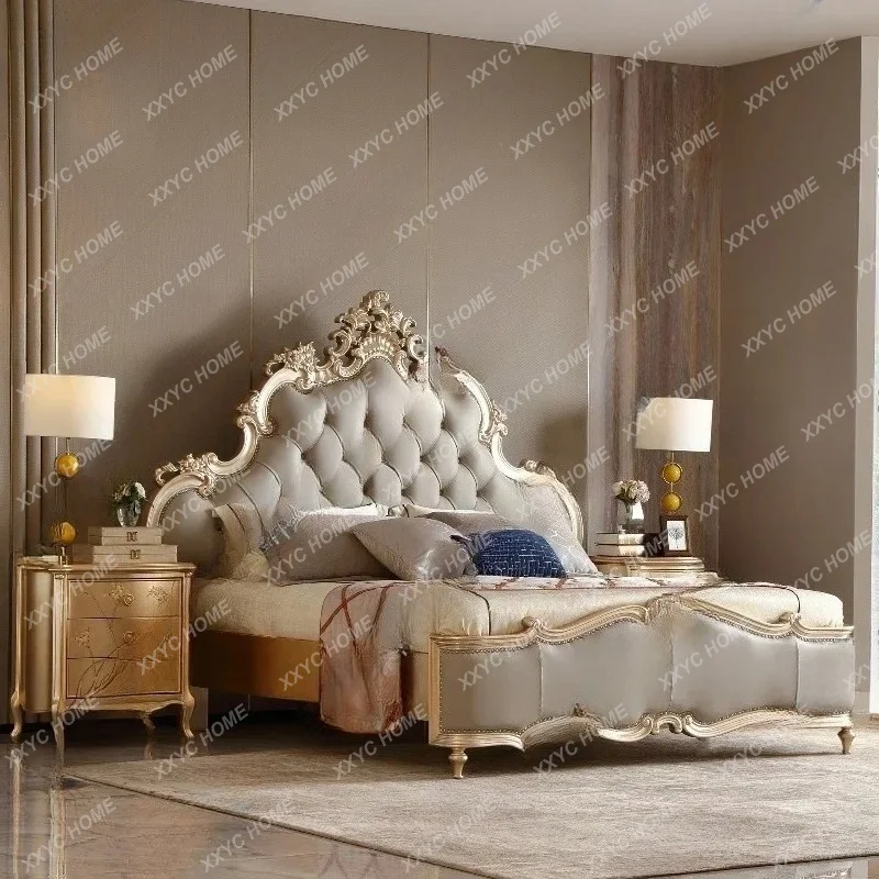 XX  Romantic Bed Light Luxury Adult Wedding Princess Sleeping Bed Modern Aesthetics Trendy Home Furniture