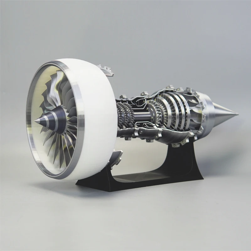 Turbofan Motor Montado Aeronaves, Power Motor Modelo, Science Experiment Boutique, Presente Brinquedo Pequeno, 25cm, TR-900