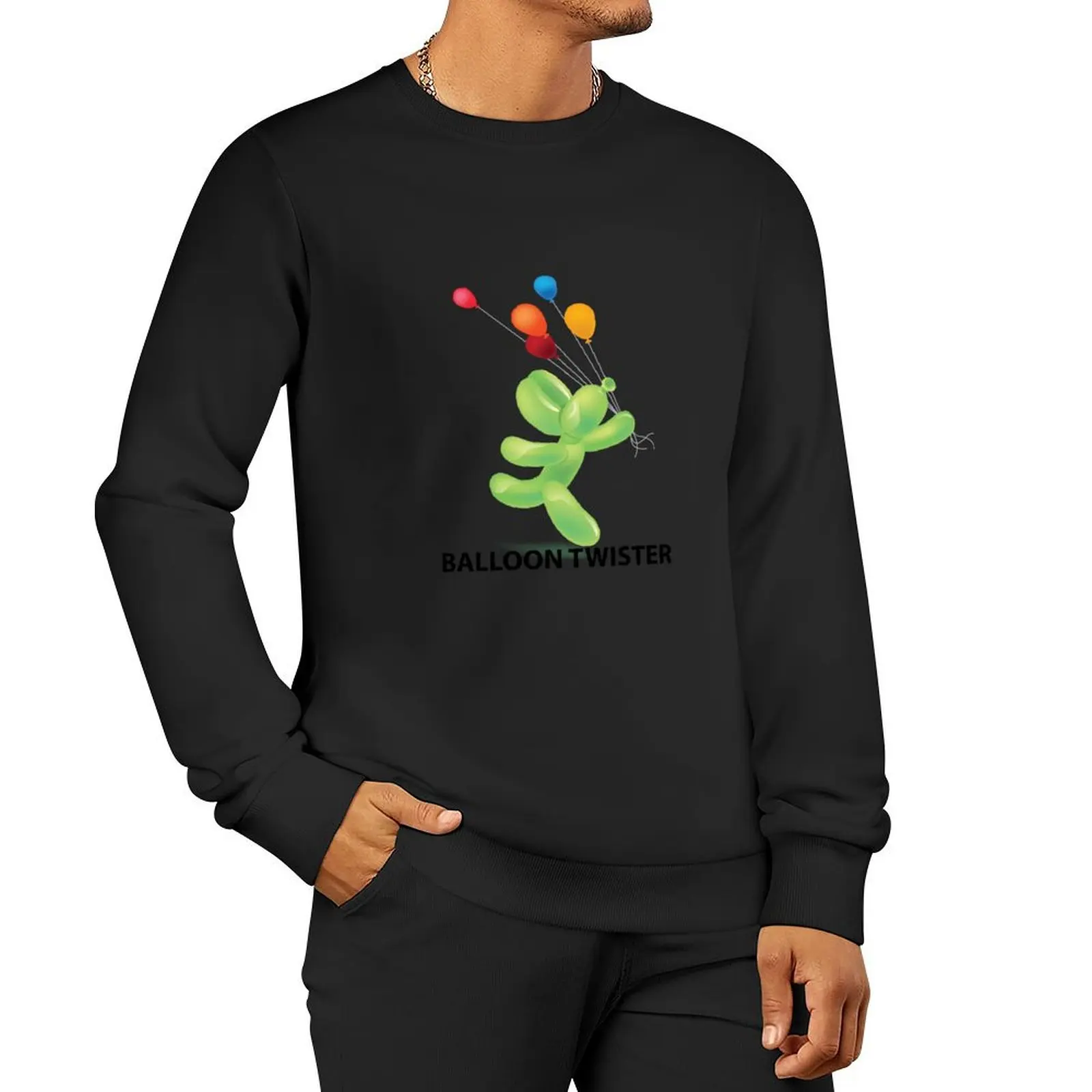 Balloon dog running BALLOON TWISTER Pullover Hoodie autumn hooded sweatshirt