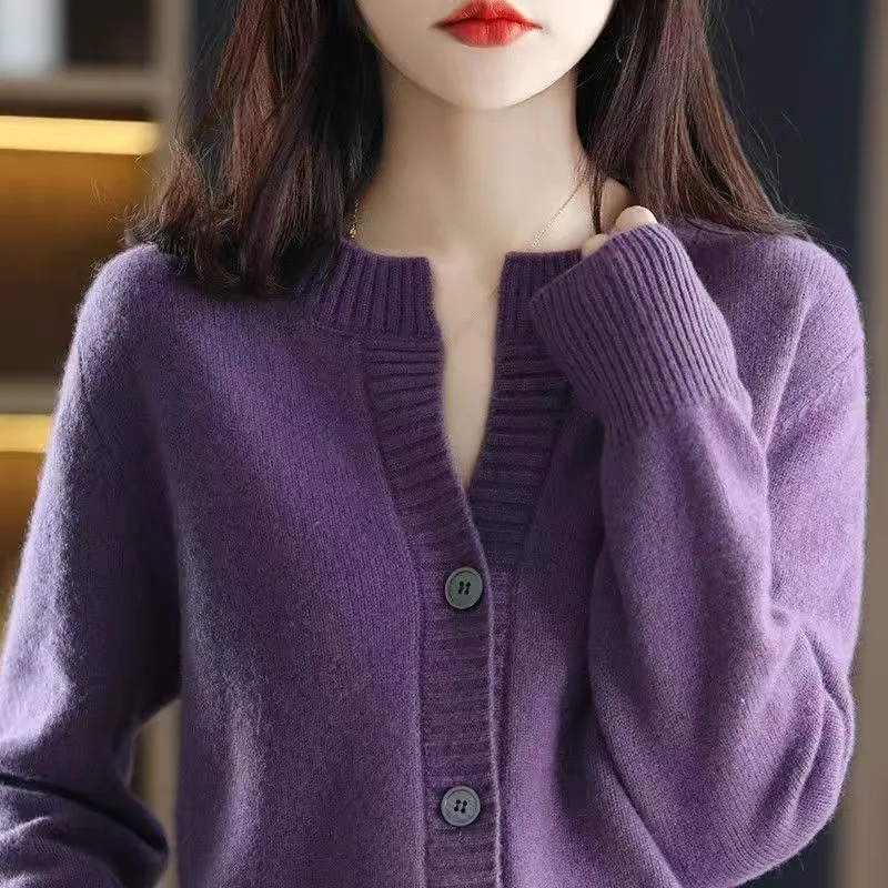 

Cardigans Woman Knitted Winter 2025 Trend Fashion Tops Cardigan For Women Sweater Vintage High Quality Sweaters Korean Style