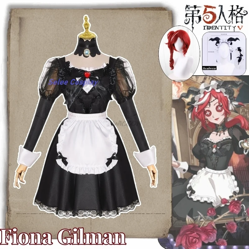 Fiona Gilman Game Identity V Cosplay Costume Clothes Wig Uniform Cosplay Priest Fiona Gilman Occultism Halloween Party Woman