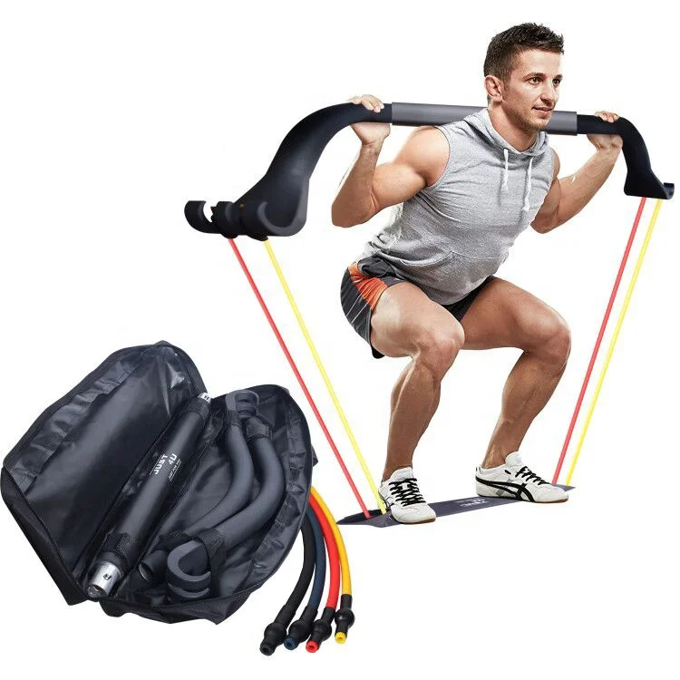 

High Quality Adjustable Resistance Bands Bow Gym Weightlifting Workout Equipment Set