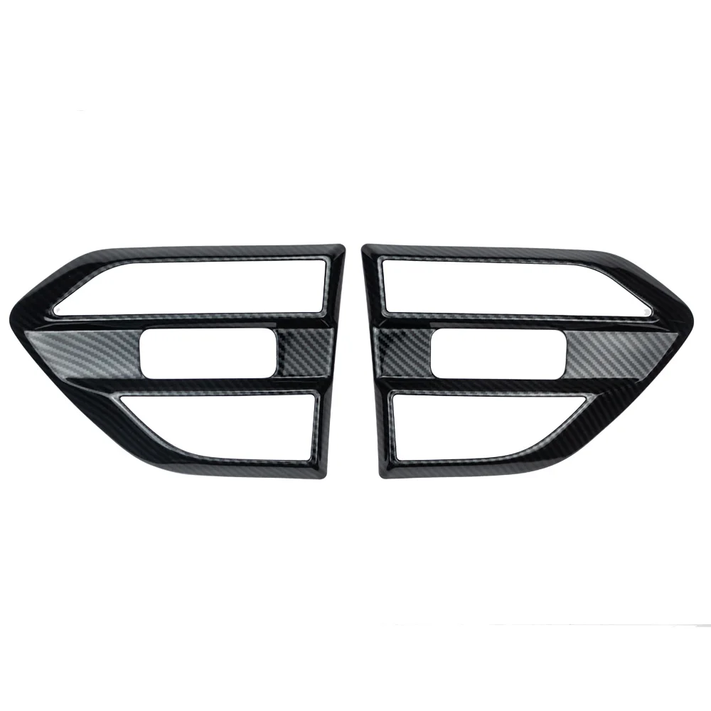 2Pcs Carbon Fiber Color Front Fender Side Marker Exterior Decorative For Ford RANGER EVEREST 2015 2016 2017 2018 2019 2020