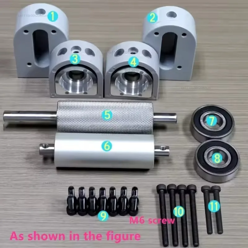 Conveyor Accessories Full Set Belt Assembly Line Master Slave Power Roller 3060 And Tail Tension
