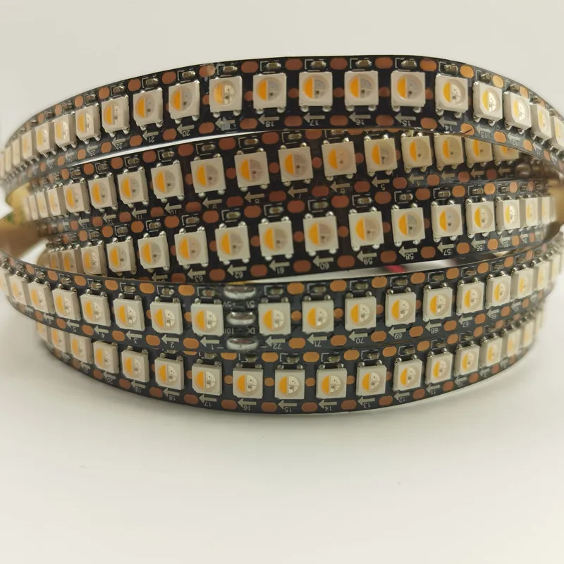 1/2/3/4/5M 144 Leds SK6812 DC5V RGBWW RGBCW  (Similar WS2812B) 4 In 1 Pixels/m Individual Addressable Led Strip IP30/65/67