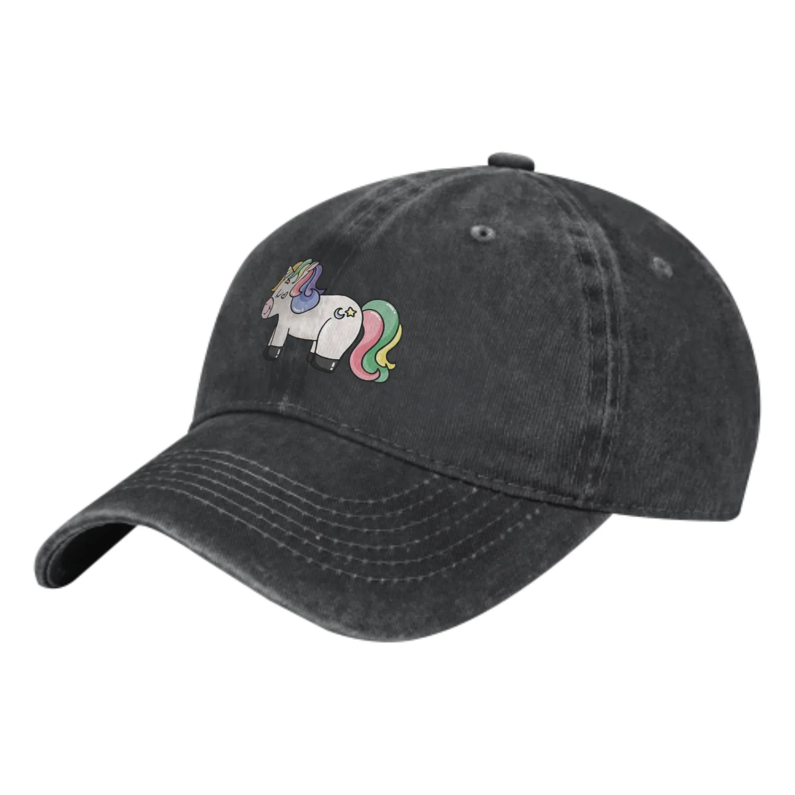 

Cute Unicorn Casquette Hat Dad Trucker Flat Bill Baseball Cap for Men Women Vintage Adjustable