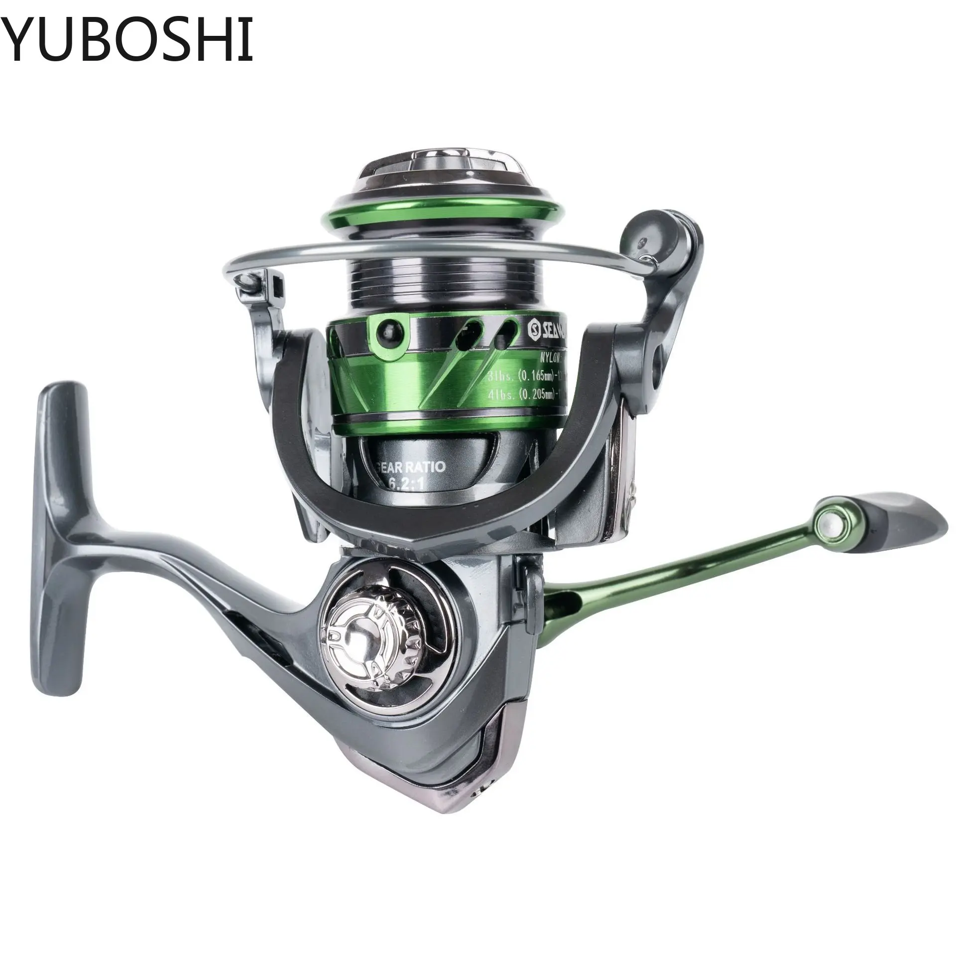 

6+1BB Anti-saltwater Fishing Reel HJ-series Left / Right Interchangeable Metal Rocker Spinning Wheel Fishing Tools