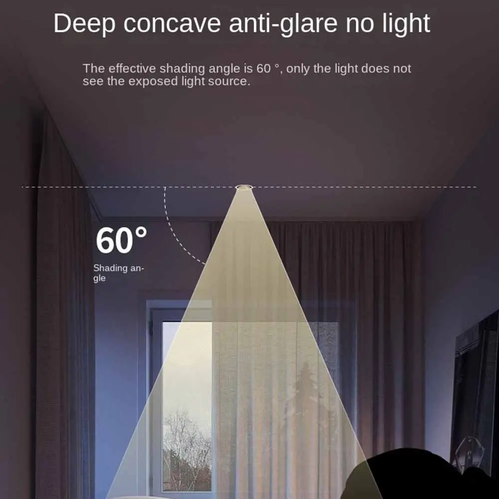 Durable Recessed LED Downlight Spot Light Energy Saving Down Lights 220V Round Ceiling Lamp Home