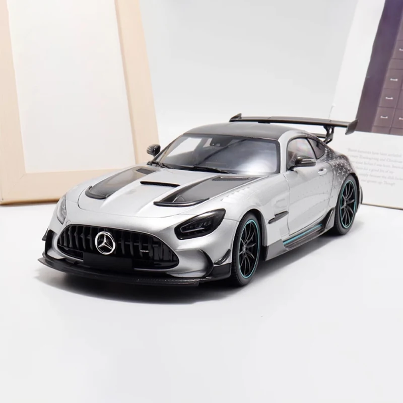 Diecast 1:18 Scale Benz GT BLACK SERIES Simulation Alloy Car Model Static Display Collectible Gift Toy Souvenir Decration