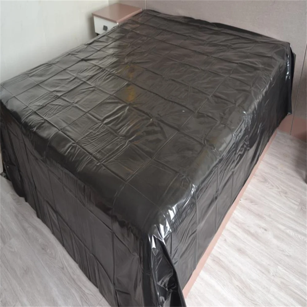 Imagem -05 - New Pvc Plastic Full Queen King Roupa de Cama Waterproof Sexy Adulto Jogo Spa Pad Massagem Bed Mat Cussion Oil Bedding Sheets