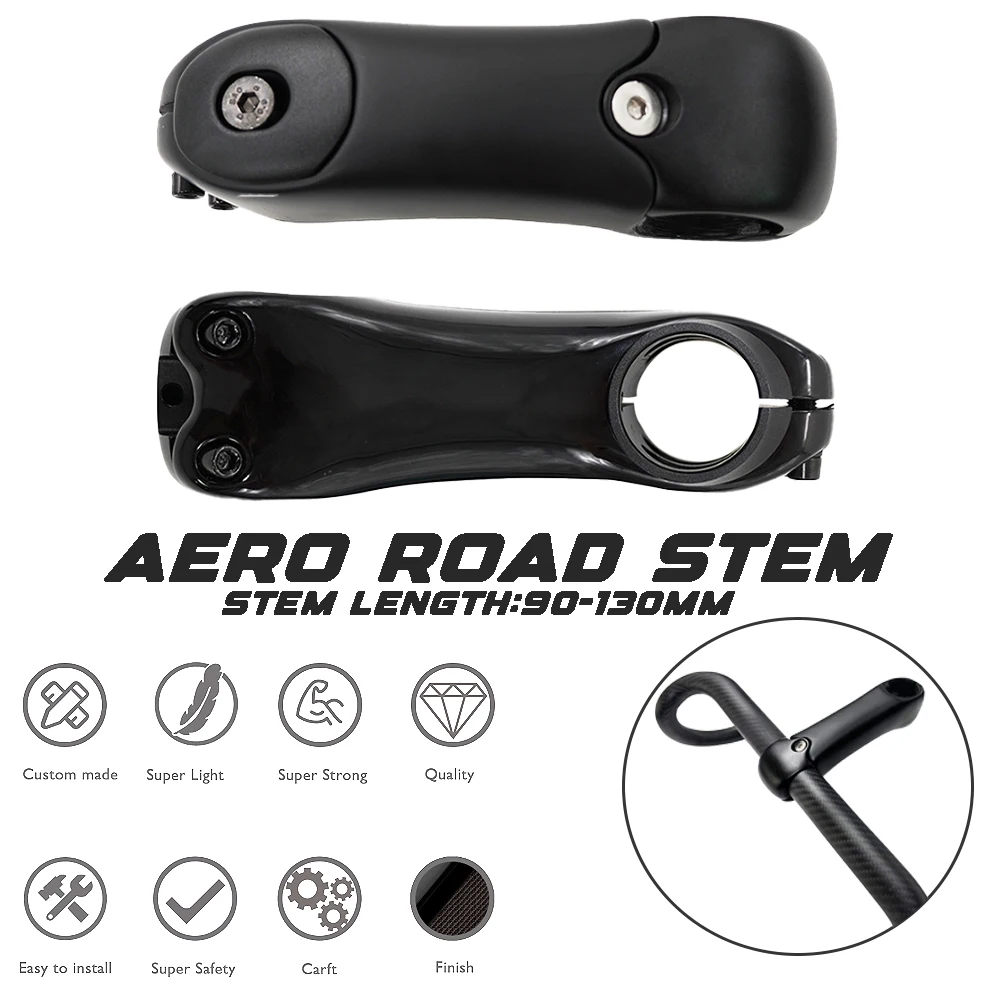 

T1000 Carbon Aero Road Bike Stem 31.8mm with 3° Adjustable Lightweight GPS Computer Mount for Road Cycling/Racing Accessories