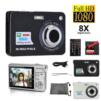 Children's digital camera 2.7 inch LCD screen 8x zoom outdoor anti-shake instant photo camera rechargeable for children campus camera