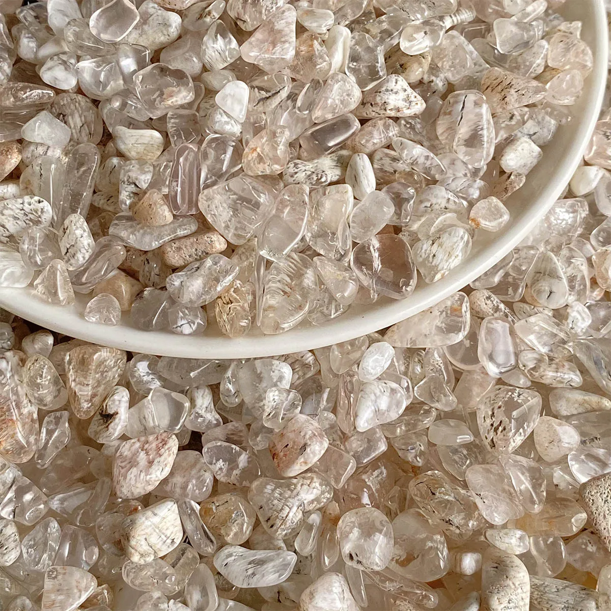 Thousand Chip Crystal Stone Rock Specimen, Minerals Healing Energy Quartz Aquariums Gemstone Home Decoration Gifts