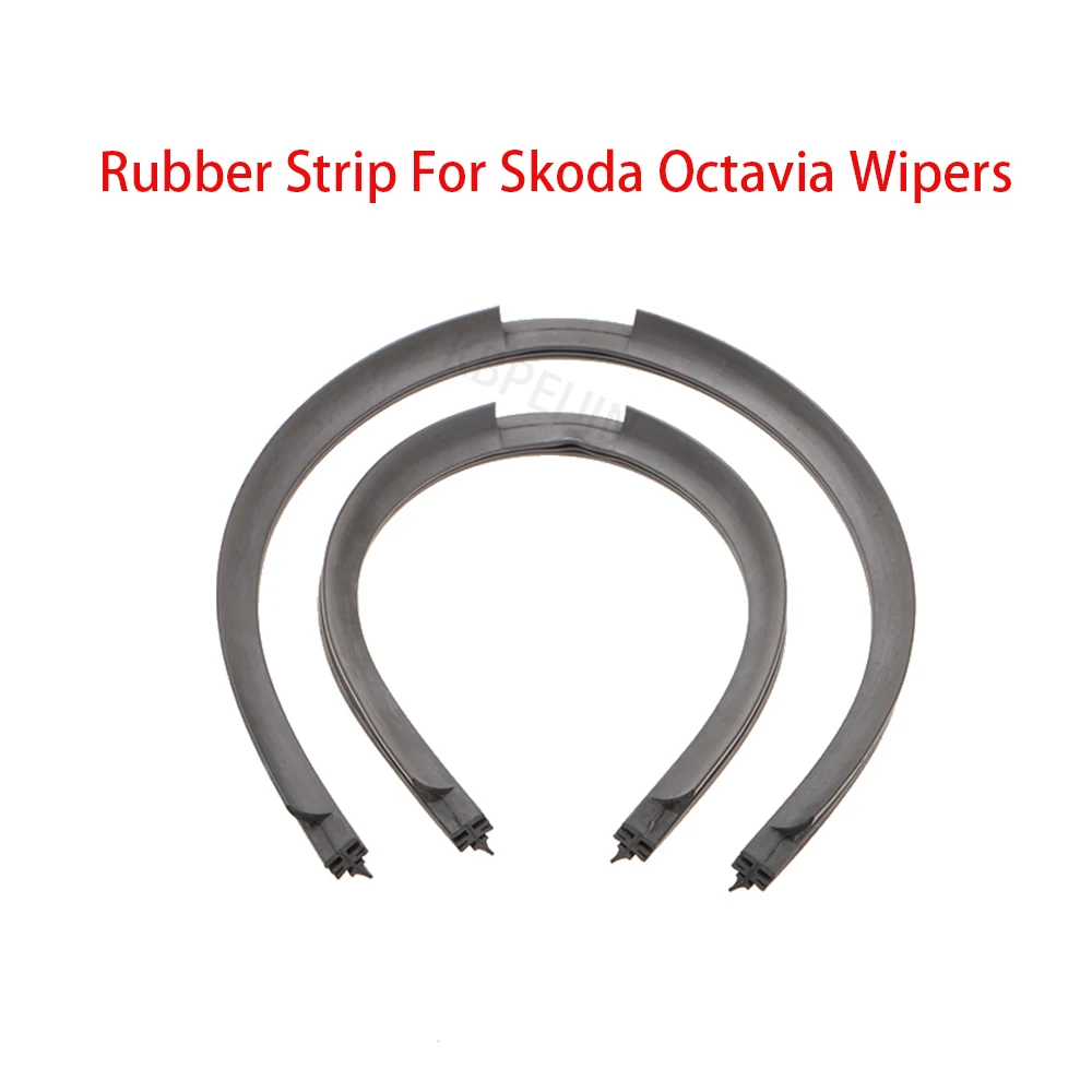 1Set For Skoda Octavia 2011-2024 Car Wiper Blade Rubber Strip Refill Wipers Accessories