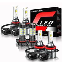 1500W 100000ML 6x Canbus 9005 H11 5202 LED Headlight High Low Beam Bulb 12-24V 6500K IP68 Waterproof 1:1 Same Size Plug and play