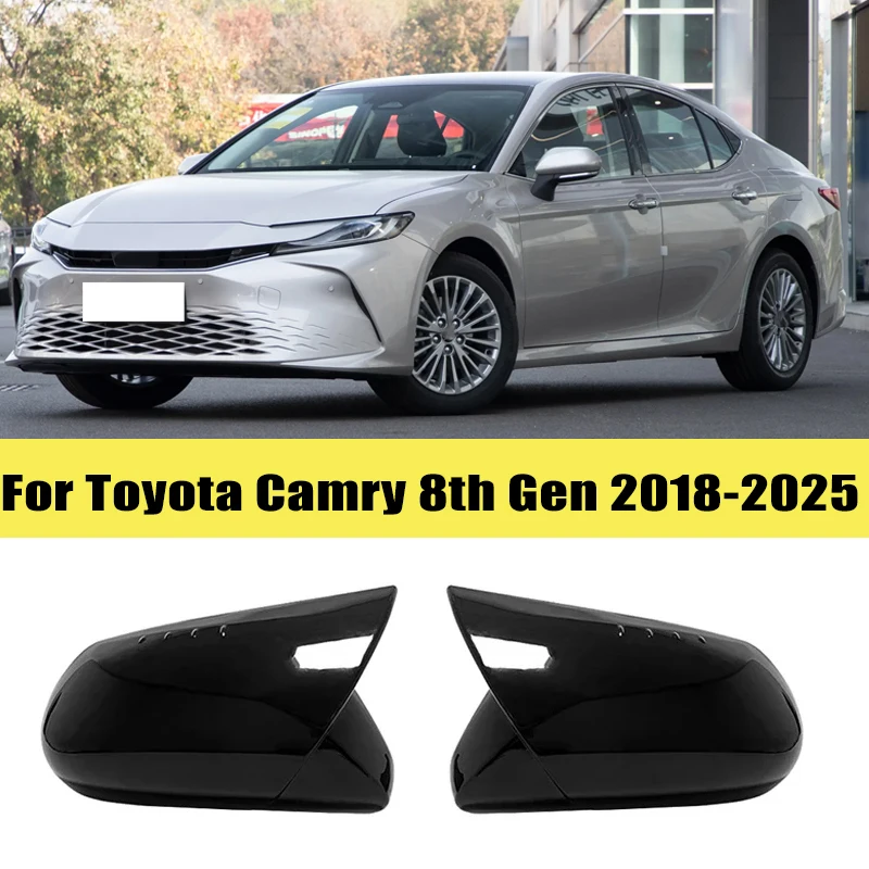 

Suitable for Toyota Camry 8th Gen 2018-2025 2019 2020 Replacing ABS with Glossy Black for Rearview Mirror Housing Modification