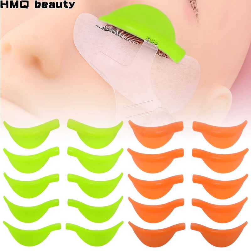 New 5Pair/pack Silicone Eyelash Perm Pad Recycling Lashes Rods Shield Lifting 3D Eyelash Curler Makeup Accessories Applicator