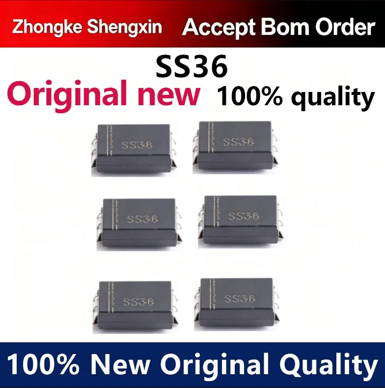 （5pcs-10pcs）SS36 SMA patch SR360 DO-214AA 3A/60V Schottky diode