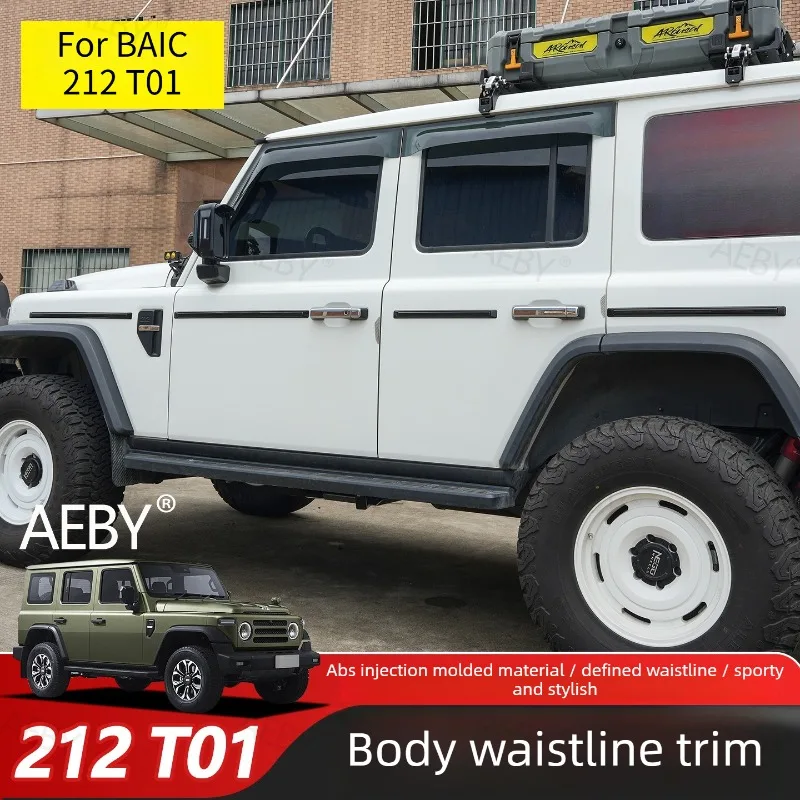 

For BAIC 212 T01 Body side mold anti-collision protection strip,Door side protection strip,Anti-scratch decoration,accessories