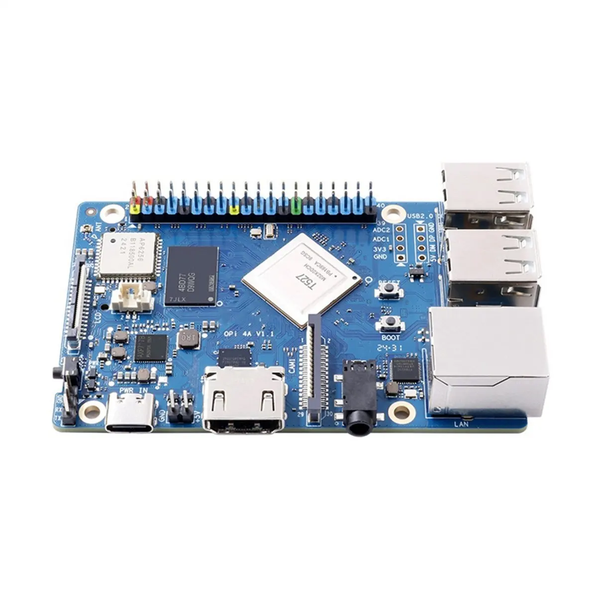 

(ABGQ) For Orange Pi 4A Development Board Allwinner T527, RISC-V Co-Processor WiFi+BT5.0 BLE, M2 NVMe SSD, 2TOPS NPU 4GB RAM