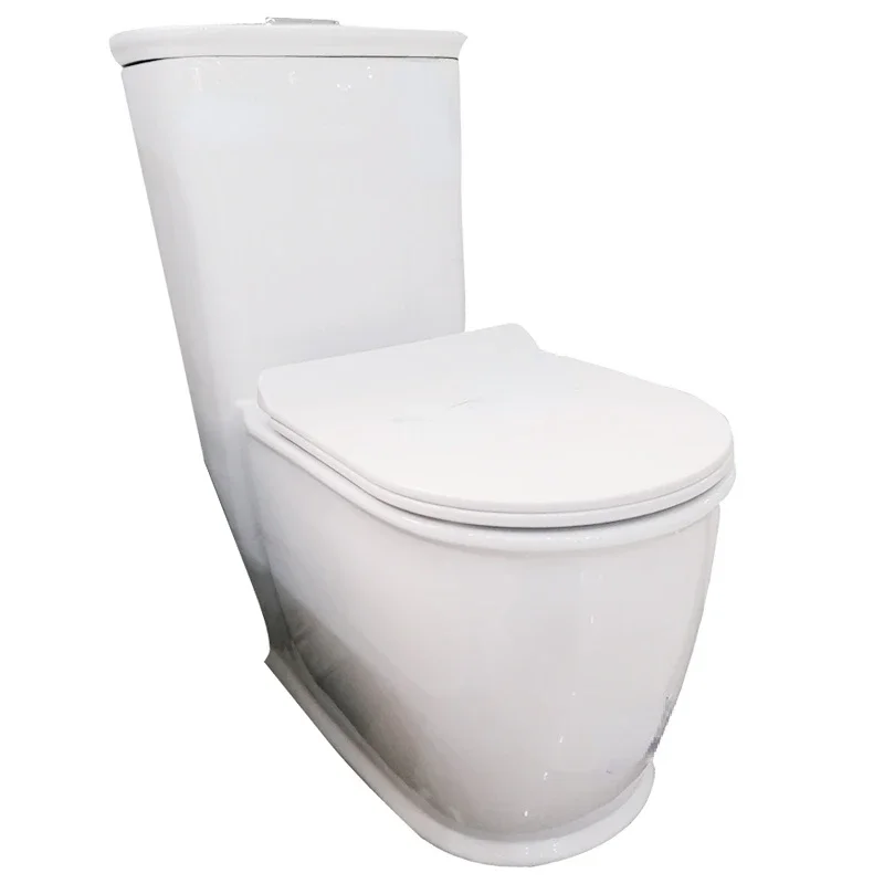 Hot Sale High Quality Bathroom Sanitary Ware Factory Price Strap Siphonic Flush One Piece Toilet