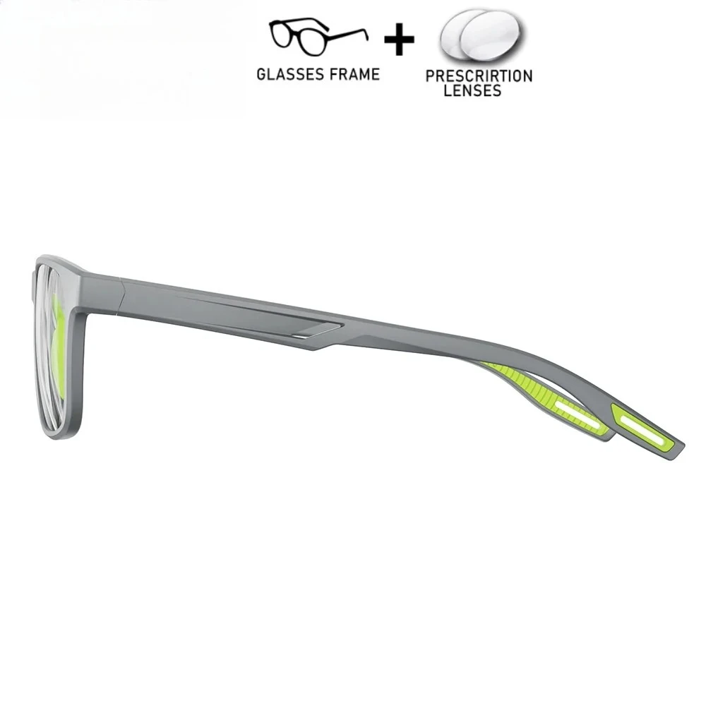 แว่นตา KUXA สำหรับผู้ชายและผู้หญิง แว่นสายตาสำหรับเล่นกีฬา ปั่นจักรยาน พร้อมเลนส์สายตาสั้น แว่นตา TR90 ป้องกันรังสียูวี แว่นกันแดดโพลาไรซ์