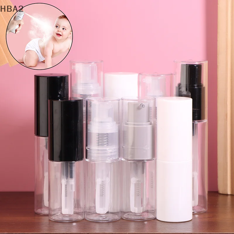 Refillable Atomizer Bottles Travel Transparent Powder Spray Bottle Baby Powder Dispenser Detachable Traveling Use Clear Plastic