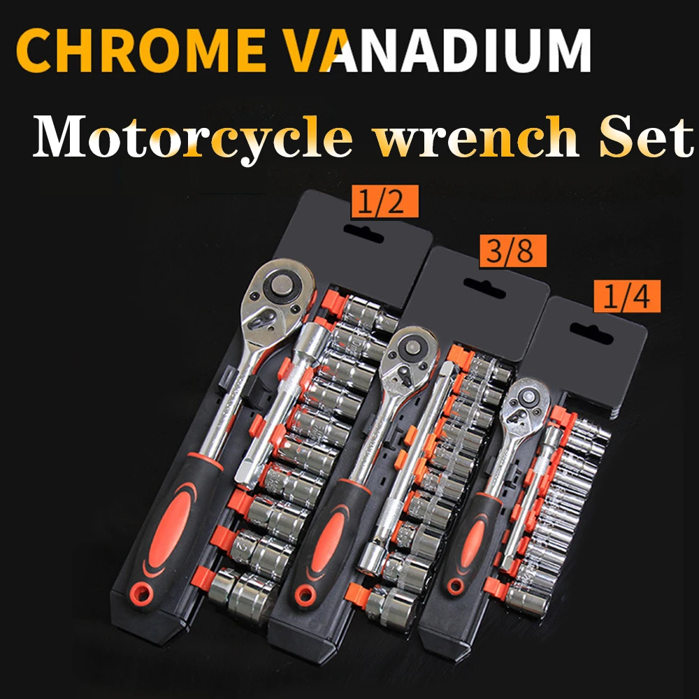 

12 Pcs Set Wrench Socket Set Motorcycle Bicycle Repairing Tool Hardware Car Boat Auto Repair Tools Bike Multitool Bike Tool Kit